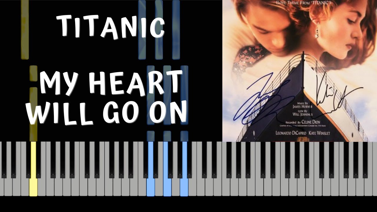 PIANO TUTORIAL - CÉLINE DION - TITANIC - MY HEART WILL GO ON