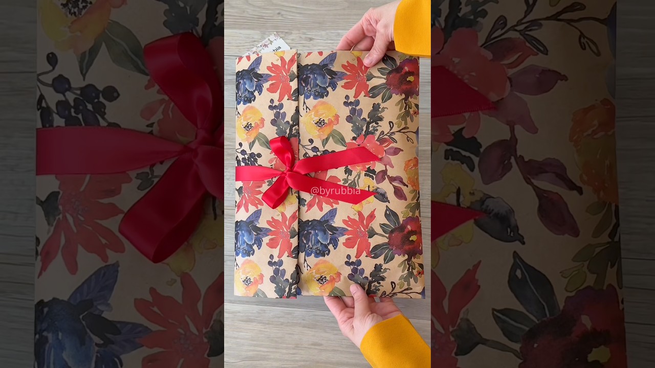 Turn your wrapping paper into a stunning DIY gift bag! #diy #gift #tutorial #handmade #giftbag #how
