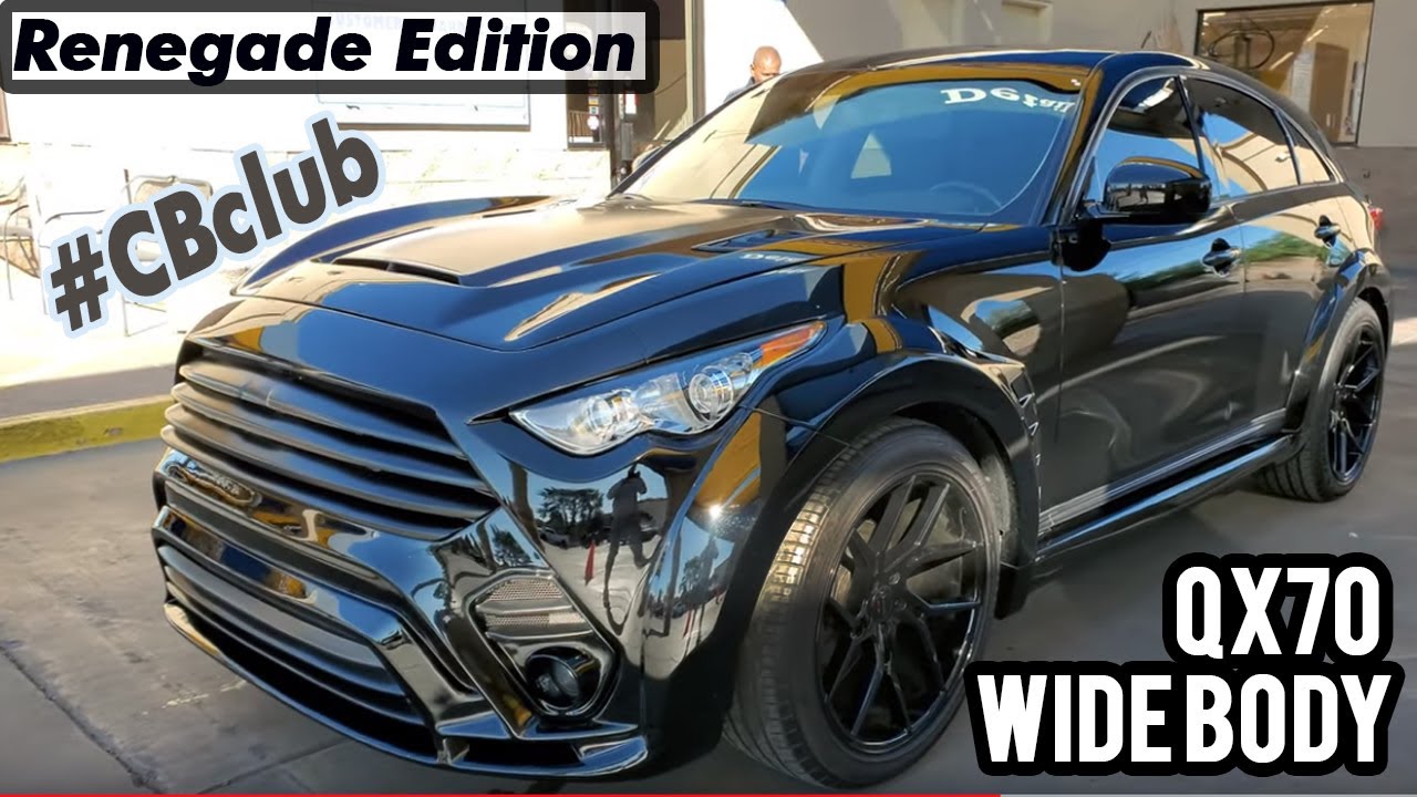 Widebody Qx70 Wide Body Renegade edition, build by Creative Bespoke #cbclub