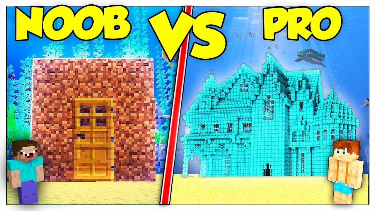 CASA NOOB SOTT'ACQUA CONTRO CASA PRO! - Minecraft ITA