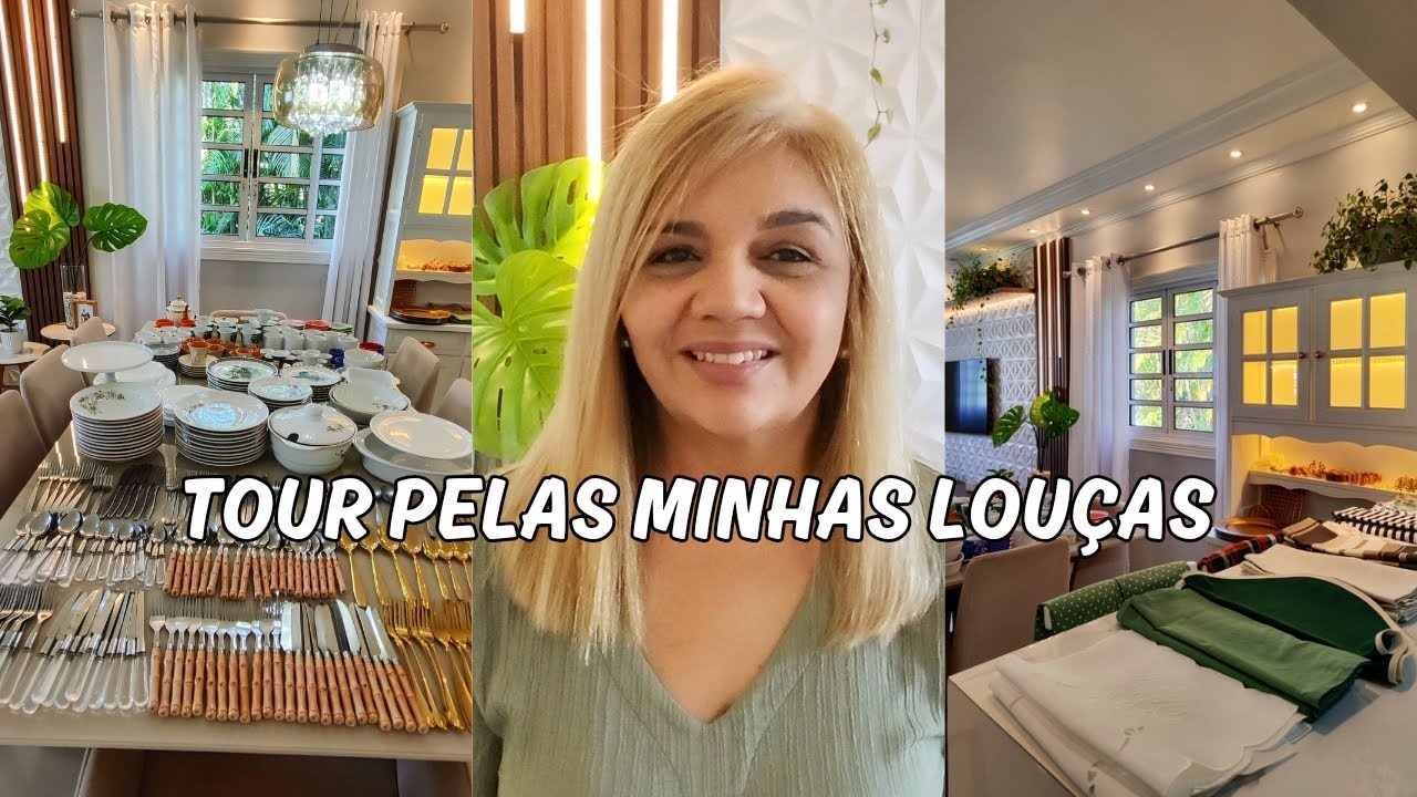 TOUR PELAS MINHAS LOUÇAS favoritas de mesa posta com exclusividade