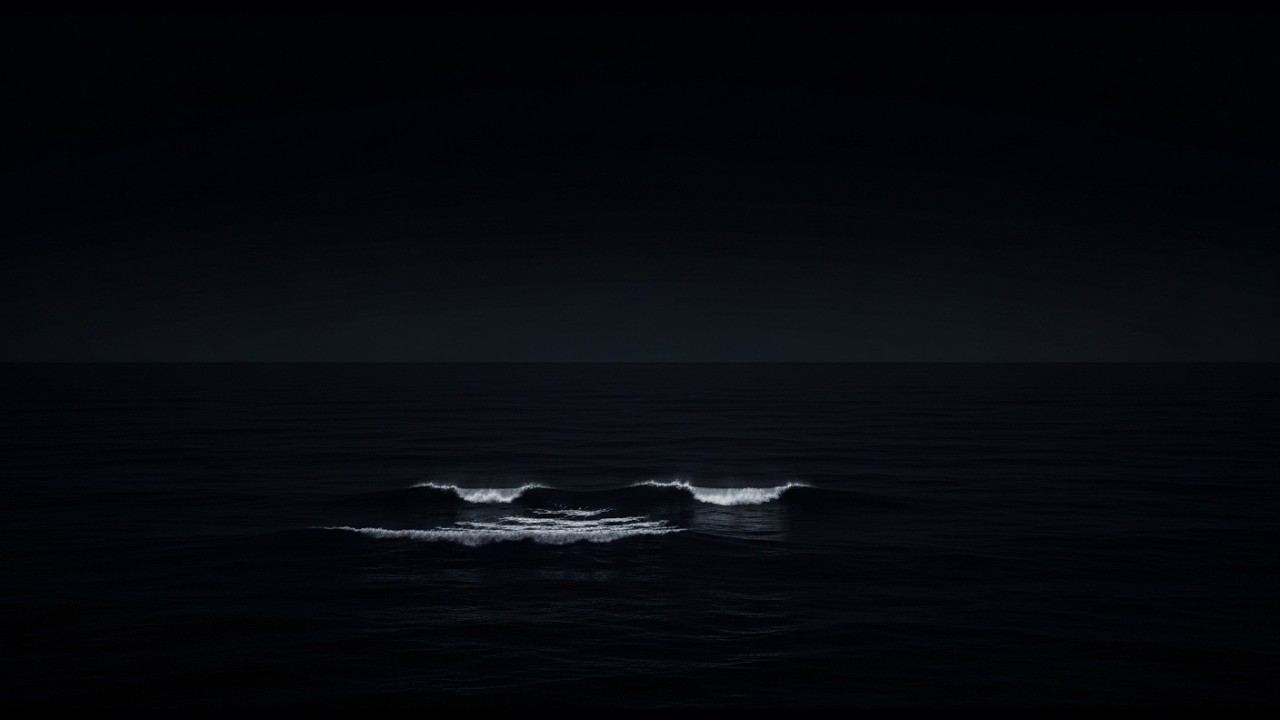 Ocean waves Slowly Sounds for Sleeping | 12 Hours | No Thunder | Dark Screen