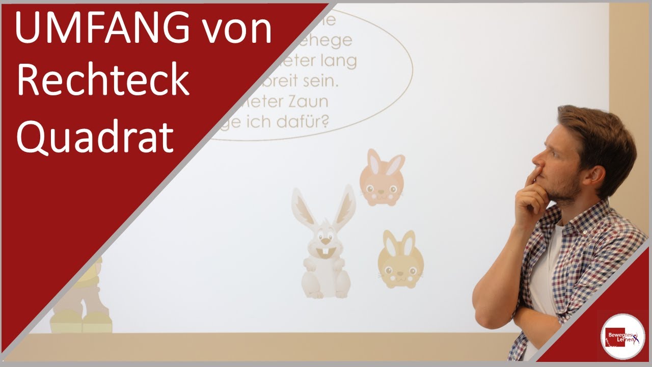 UMFANG von RECHTECK und QUADRAT: einfach und schnell erklärt