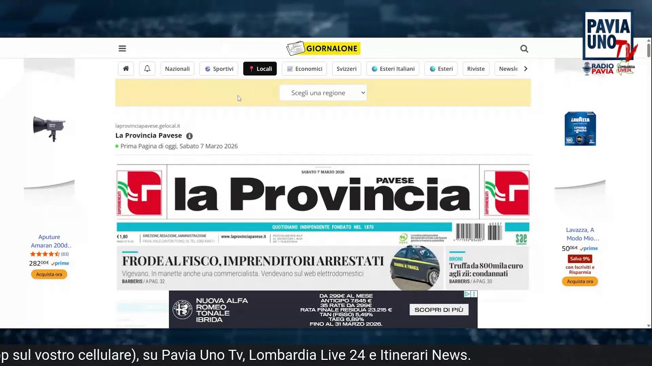 Radio Pavia Breakfast News - 7 marzo 2026