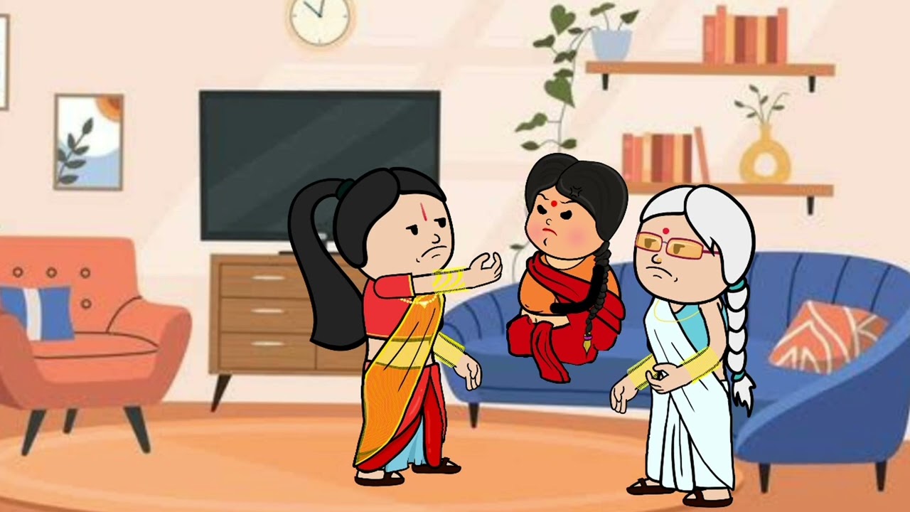 धोखेबाज बहु ने किया कुछ ऐसा #megha #toons animation story #animatedfilm #meghashines #cartoon 😒