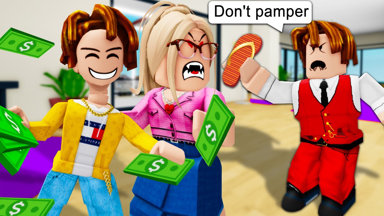 ROBLOX Brookhaven 🏡RP - FUNNY MOMENTS: Peter is Very Pampered by His Mother | Roblox Idol