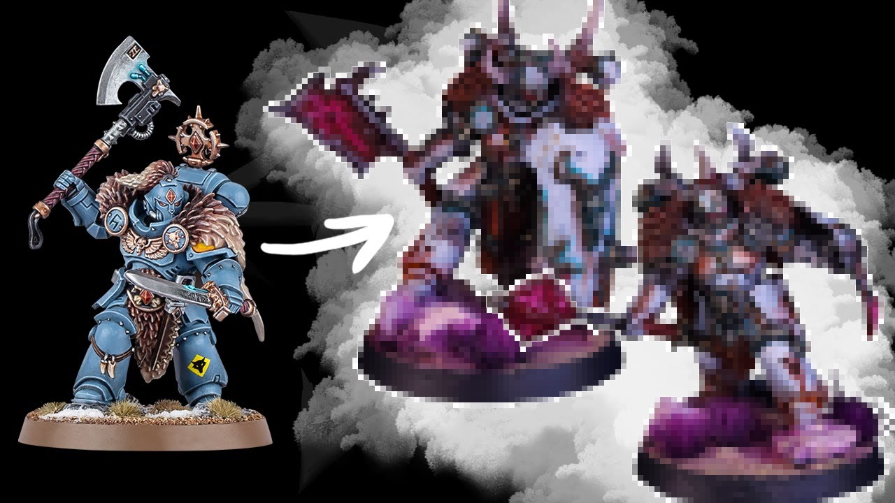 Turning Space Wolves HEADTAKERS into Chaos Space Marines - Warhammer KITBASH