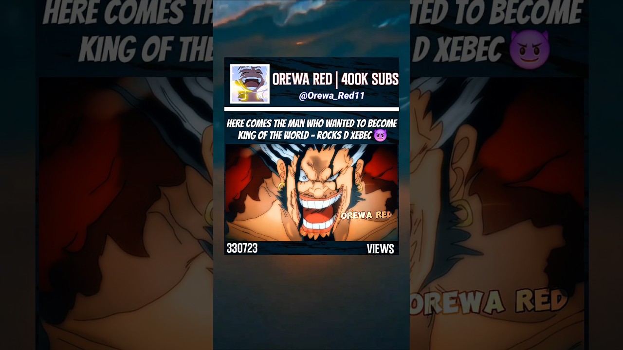 Rocks D Xebec 💀 #onepiece #xebec