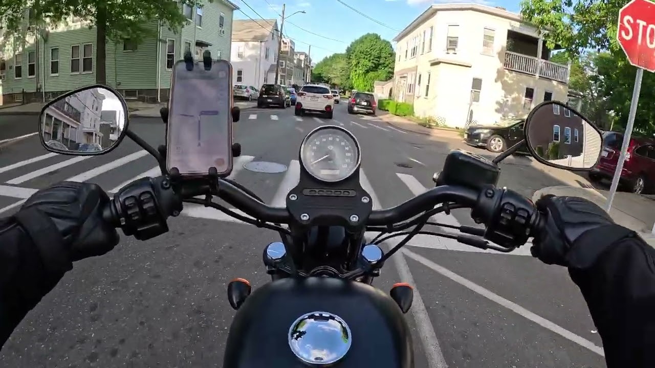 Harley Davidson Iron 883 POV - Salem, Massachusetts