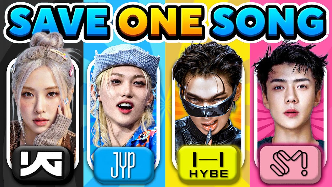 JYP vs HYBE vs YG vs SM 🎵 Random Rules: Save One Kpop Song🔥| Kpop Quiz 2026