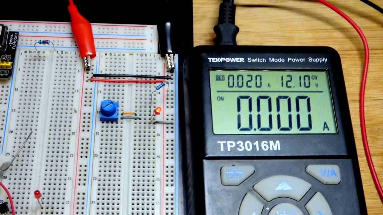 How to use a trimpot trimmer potentiometer as a variable resistor DIY electronics demonstration