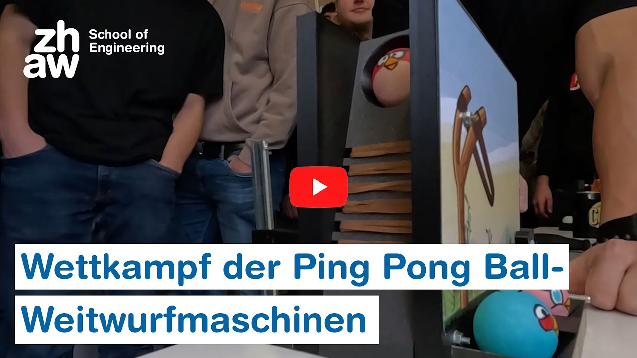 Ping Pong-Ball-Weitwurfmaschine Contest 2023 | ZHAW School of Engineering