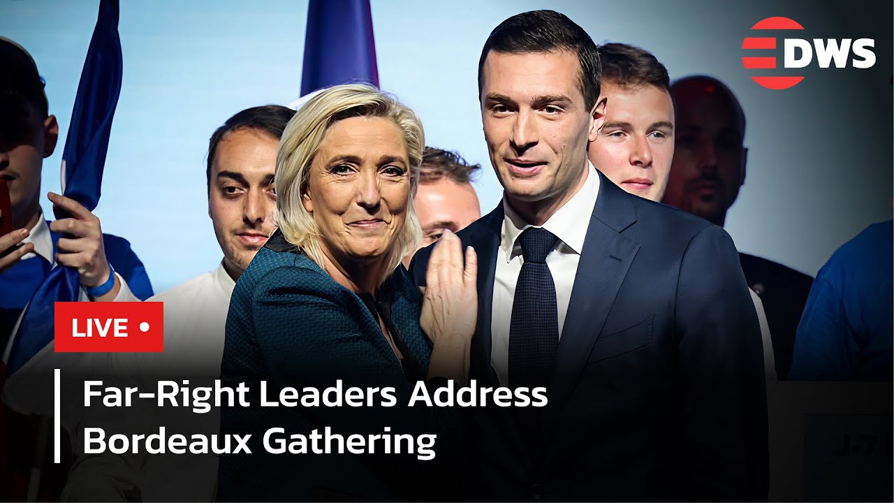 LIVE: French Far-Right Leader Marine Le Pen & Jordan Bardella Address National Rally Gathering |AC1N