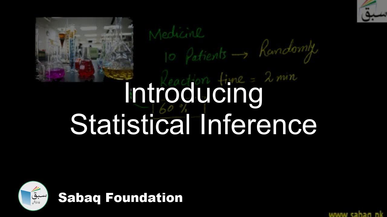 Introducing Statistical Inference, Statistics Lecture | Sabaq.pk