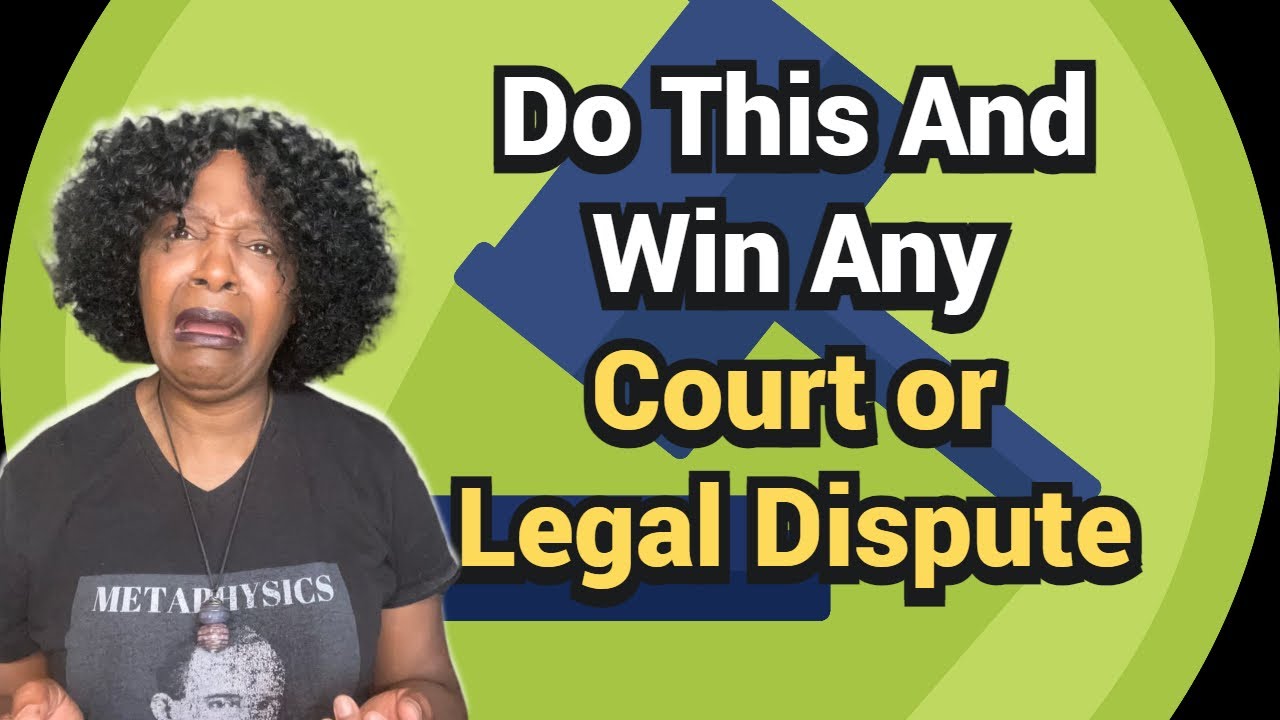 Do This To Win Any Court Case Or Legal Dispute / Results Are Shocking