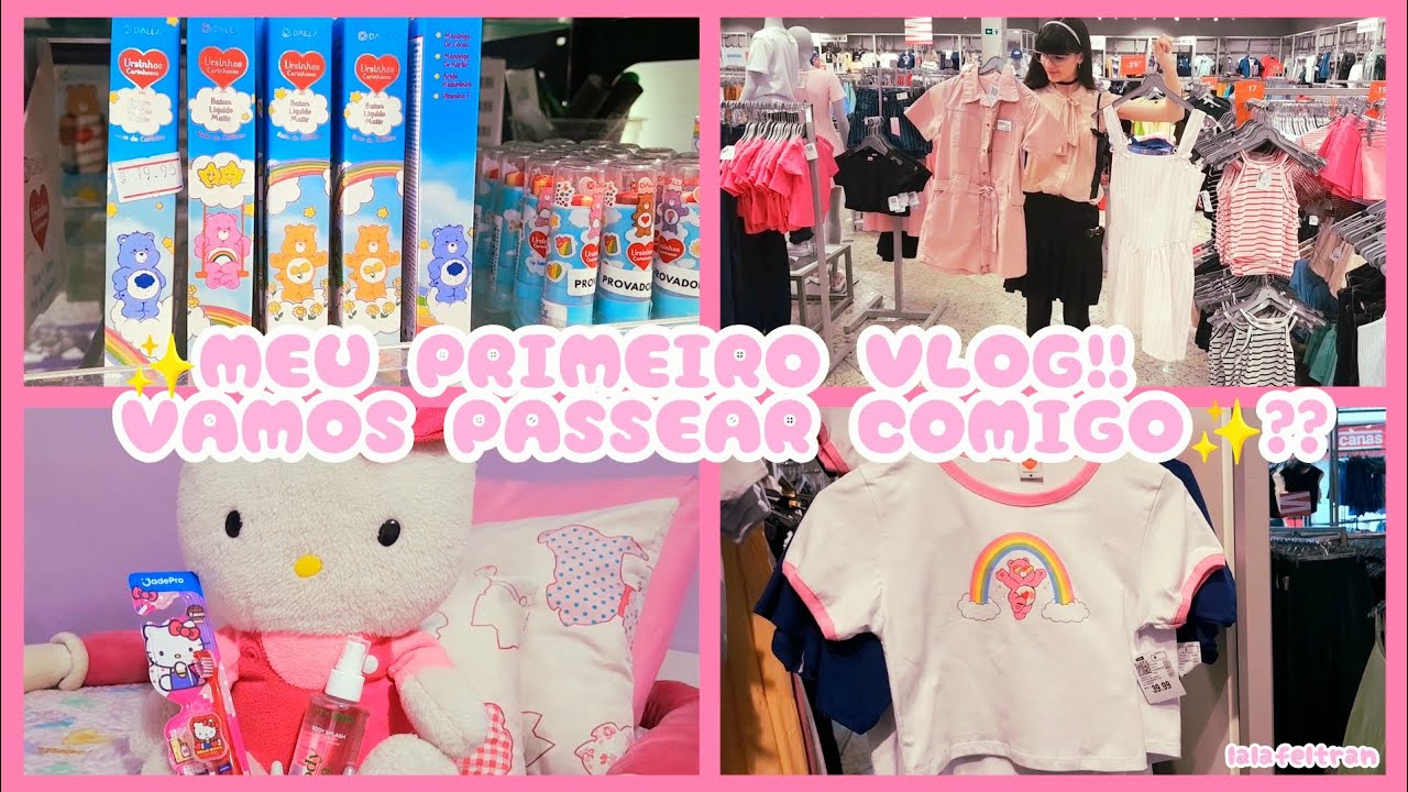  ♡ MEU PRIMEIRO VÍDEO DE VLOG NO YOUTUBE!! 🌸🧸 VAMOS PASSEAR COMIGO?? 