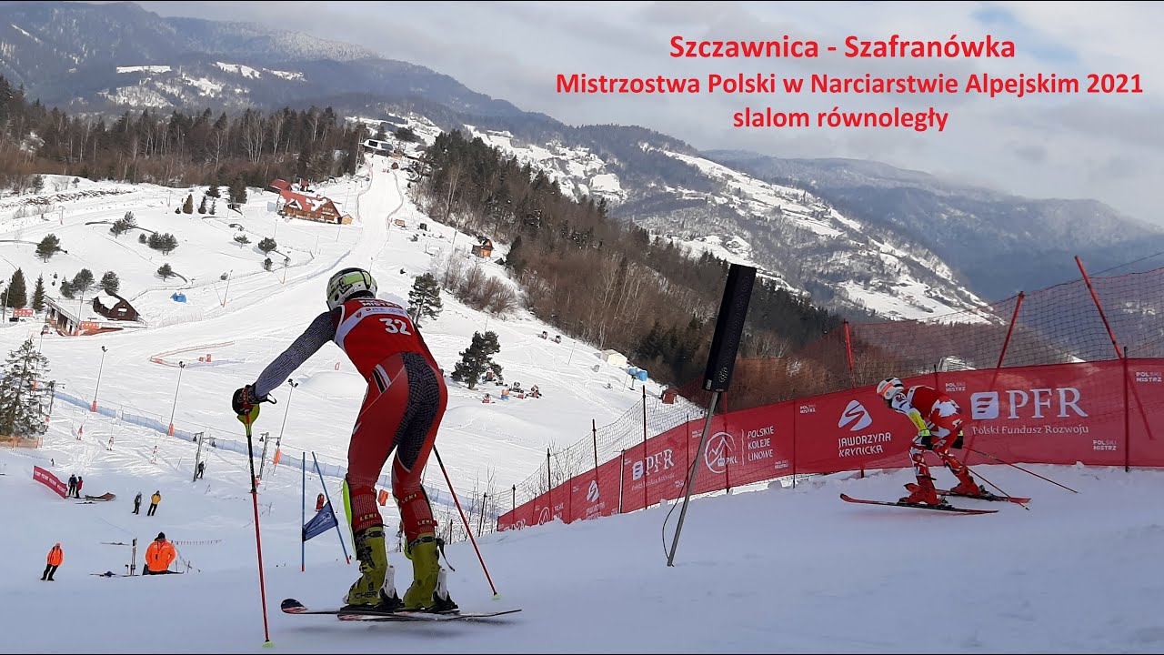 Szczawnica, Szafran&oacute;wka - Mistrzostwa Polski w Narciarstwie Alpejskim 2021- Slalom r&oacute;wnoległy