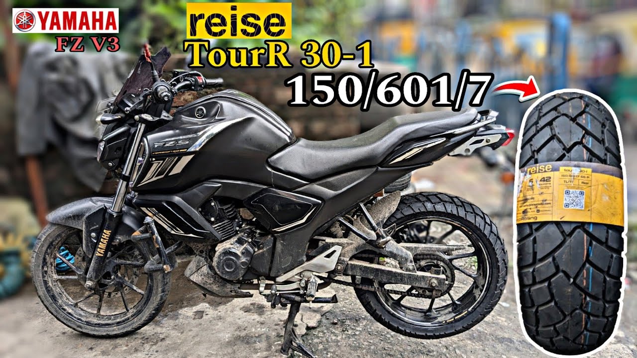 Yamaha FZS Big Size Tyre install 150/60/17 | Reise TourR 30-1 Model |sami off-road Tyre|