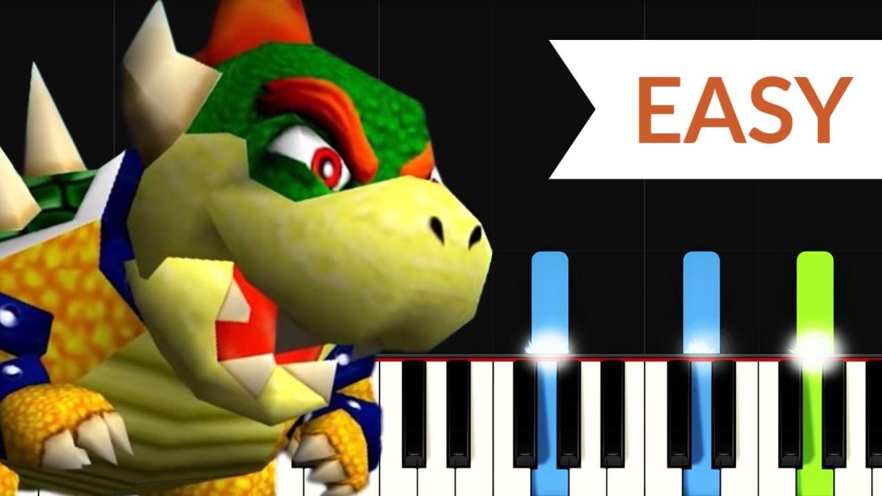 Koopa's Road - Super Mario 64 (EASY Piano Tutorial)