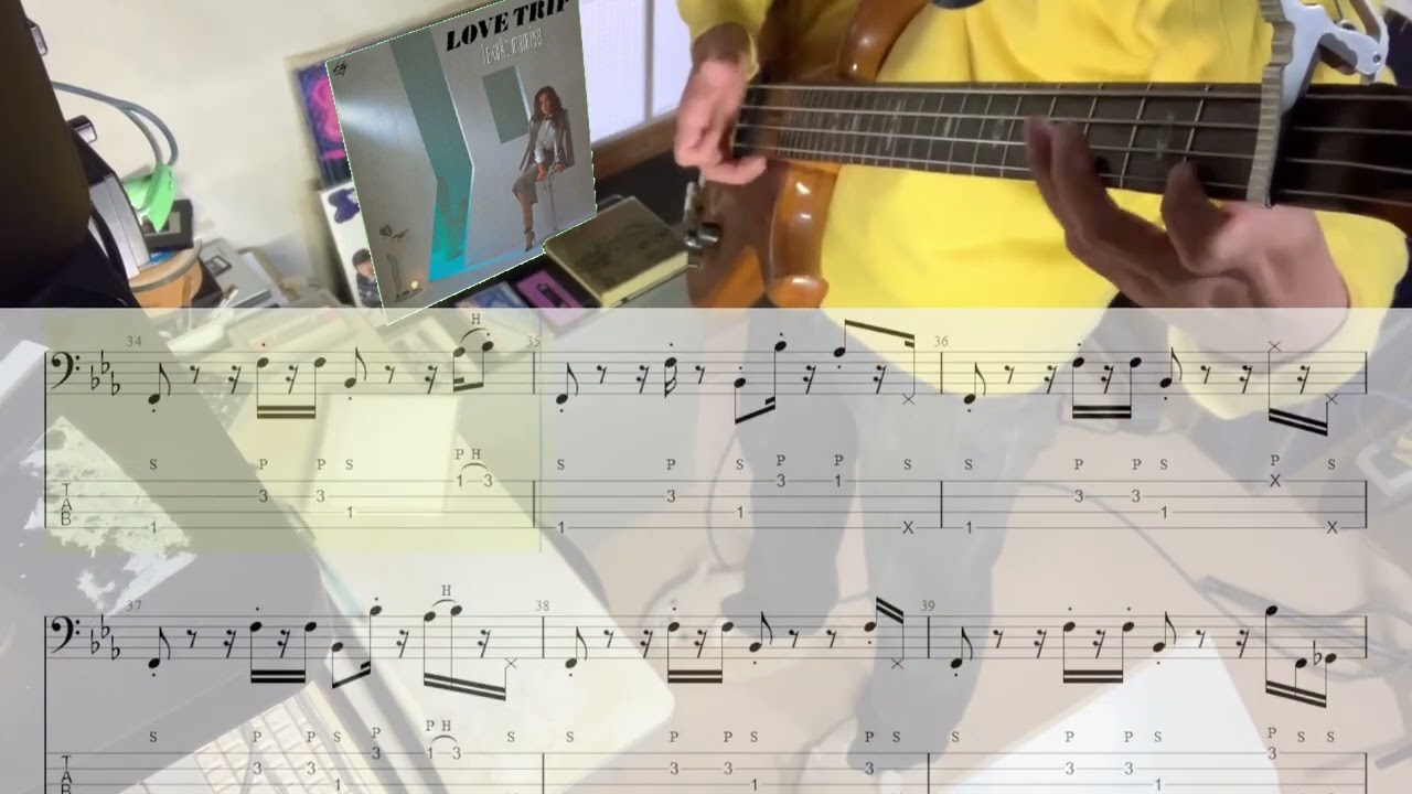 Bass【間宮貴子】LOVE TRIP(1982)TAB譜