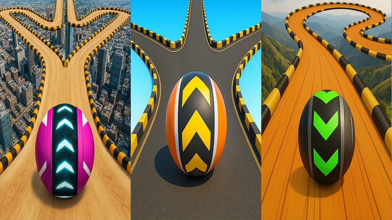 Going Balls VS City Ball Run VS Sky Rolling Balls - All Levels Android iOS Gameplay Ep 1