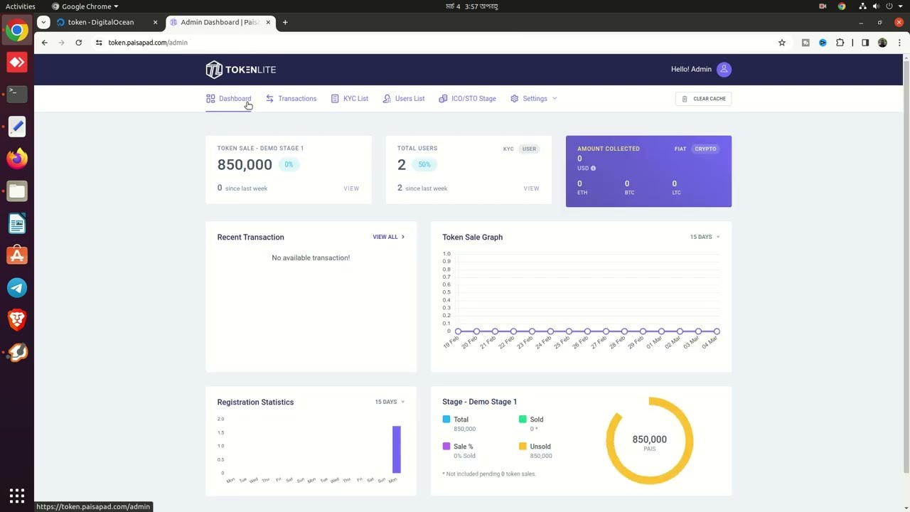 TokenLite ICO / STO Dashboard Setup on Linux &ndash; Full Support to Launch Your Token Sale!