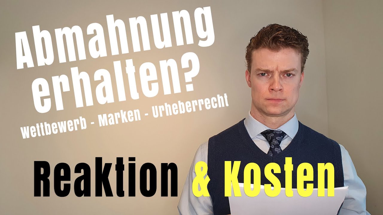 Abmahnung erhalten - Kosten & Reaktionsmöglichkeiten | Anwaltskanzlei Mehrmann