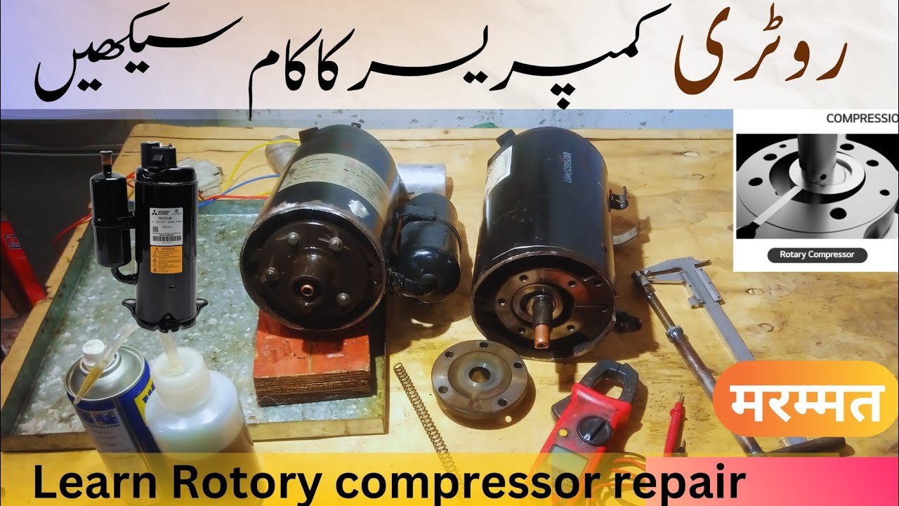 Rotory Compressor Repair.Learn Rotory compressor repairing step by step each and everything