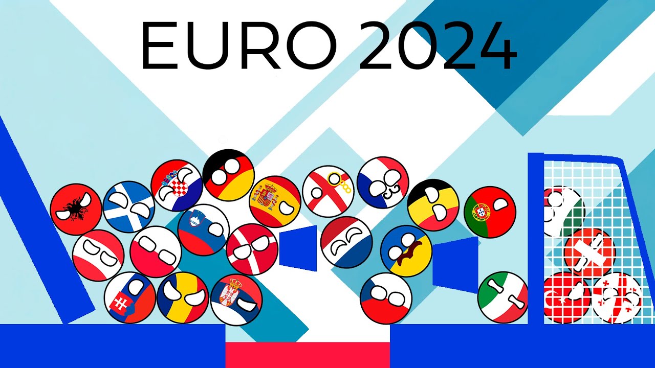 Countryballs Marble Race Beat the Keeper | EURO 2024