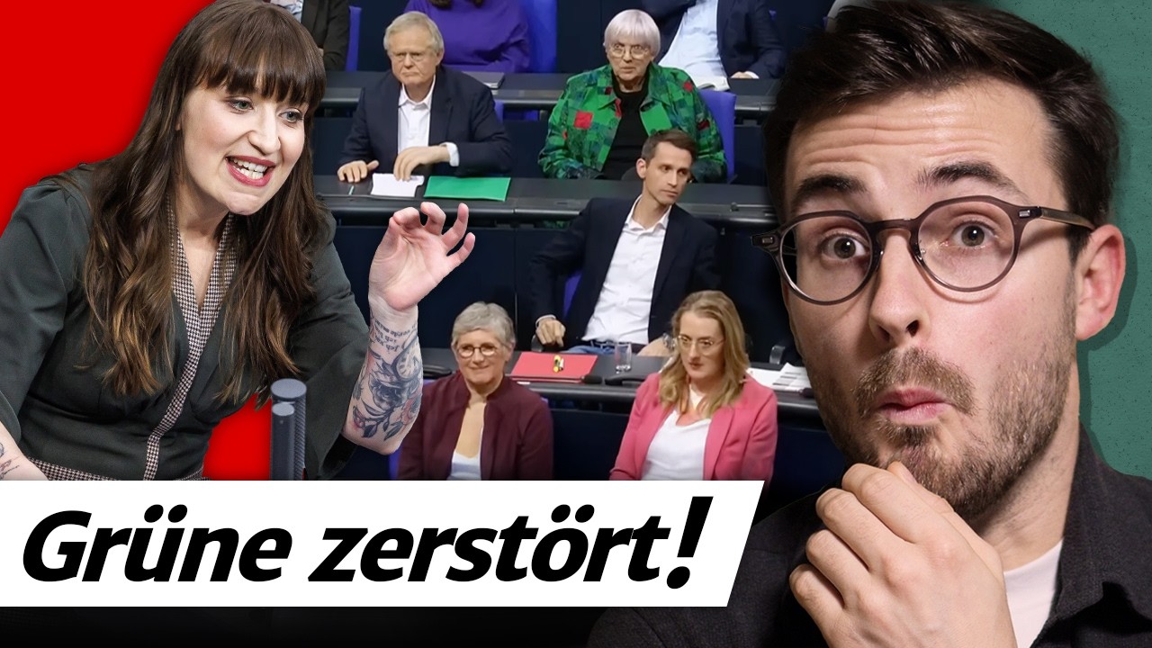 Rentenpaket: Heidi Reichinnek zerst&ouml;rt GR&Uuml;NE im Bundestag