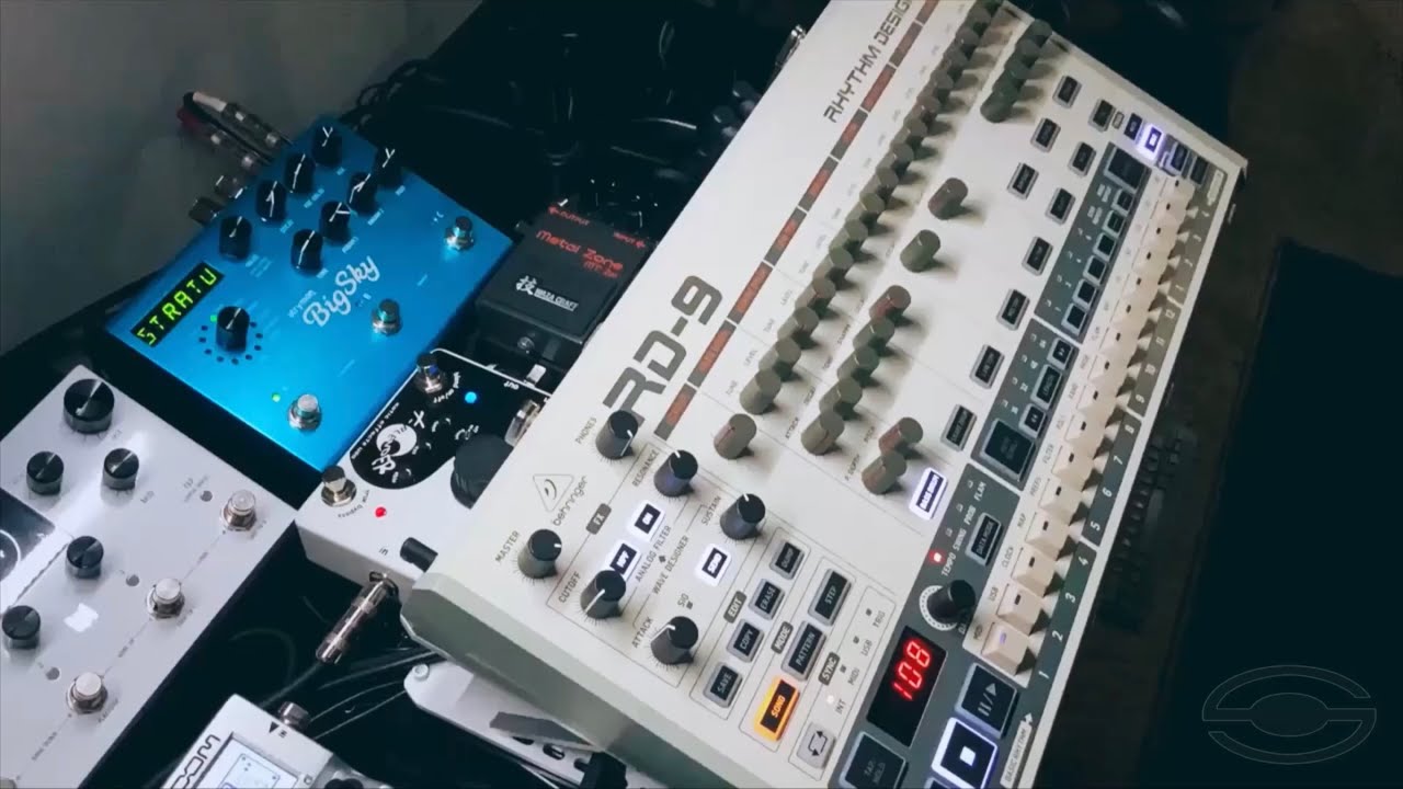 Behringer RD 9 through a Boss Metal Zone Waza Craft MT 2W
