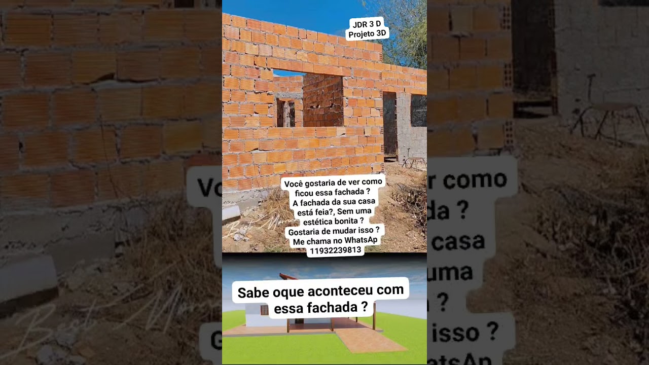 cansada da sua fachada? me chama #gratid&atilde;o #jesus#projeto3d #constru&ccedil;&atilde;ocivil #maqueteeletronica