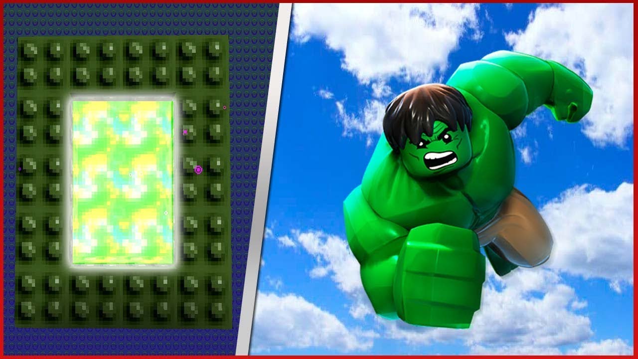 COMO FAZER UM PORTAL PARA O MUNDO DO LEGO HULK - Minecraft