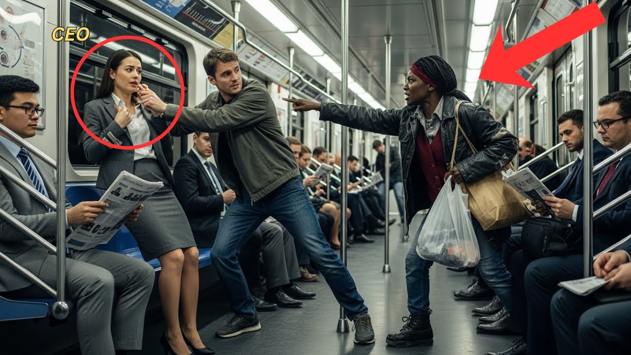Todo el Metro Ignoró a Mujer Siendo Acosada — Solo Mujer Sin Hogar lo Enfrentó, Salvó Su Vida