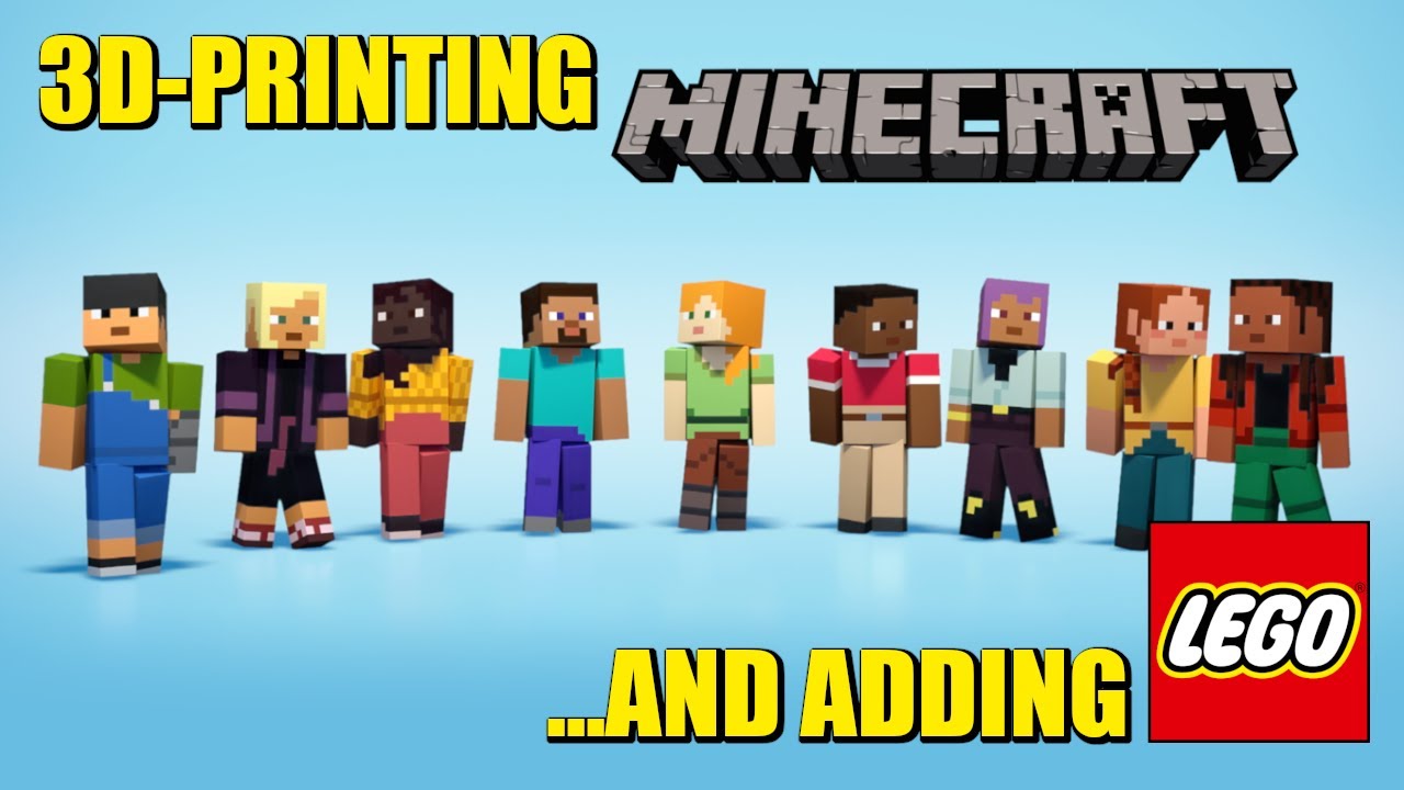 3d printing Minecraft and adding LEGO sets to it!