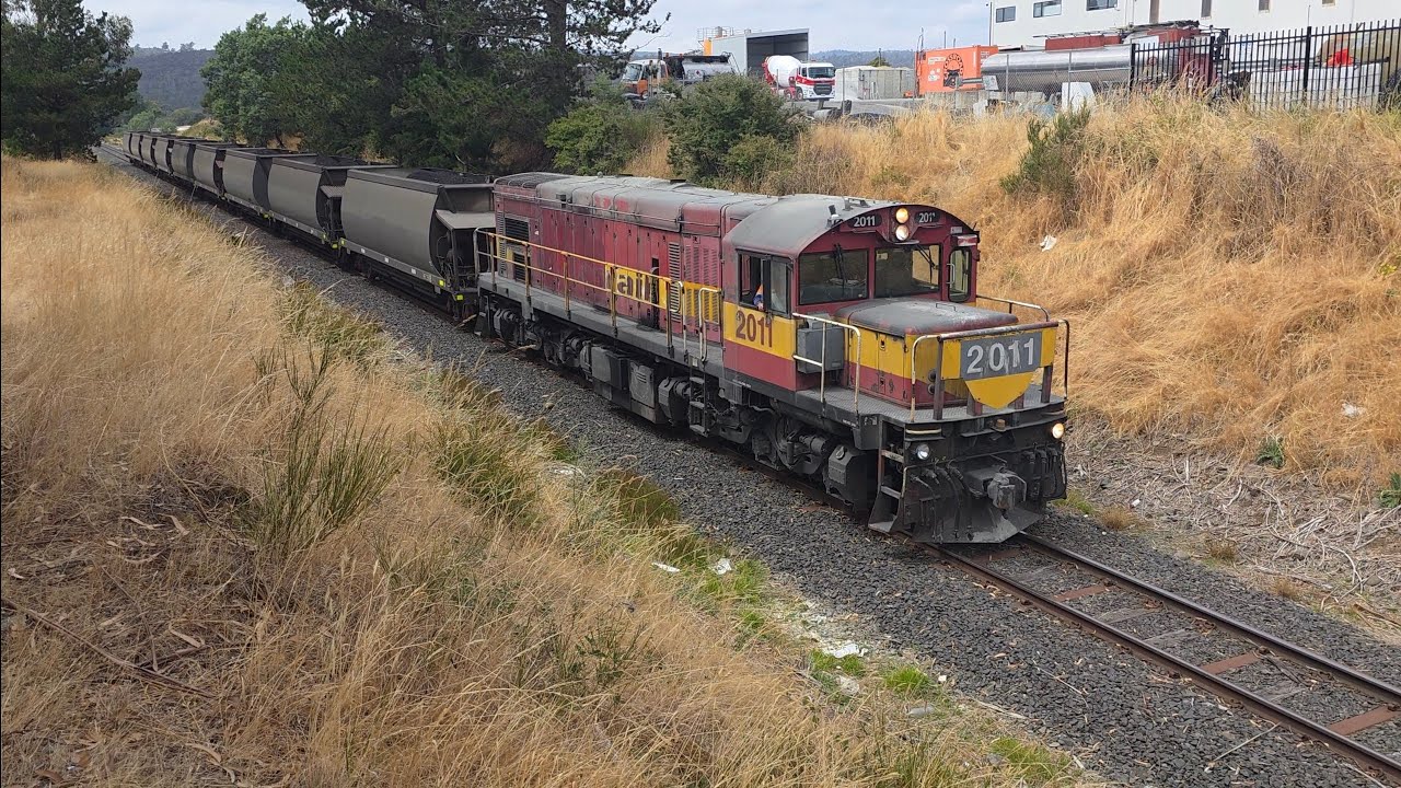TasRail 2011 #55 train passing through Rocherlea