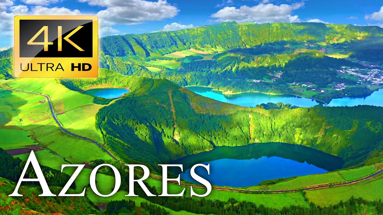 Azores Region in Portugal: A Serene 4K HDR Drone Journey with Relaxing Music and Birds Sounds
