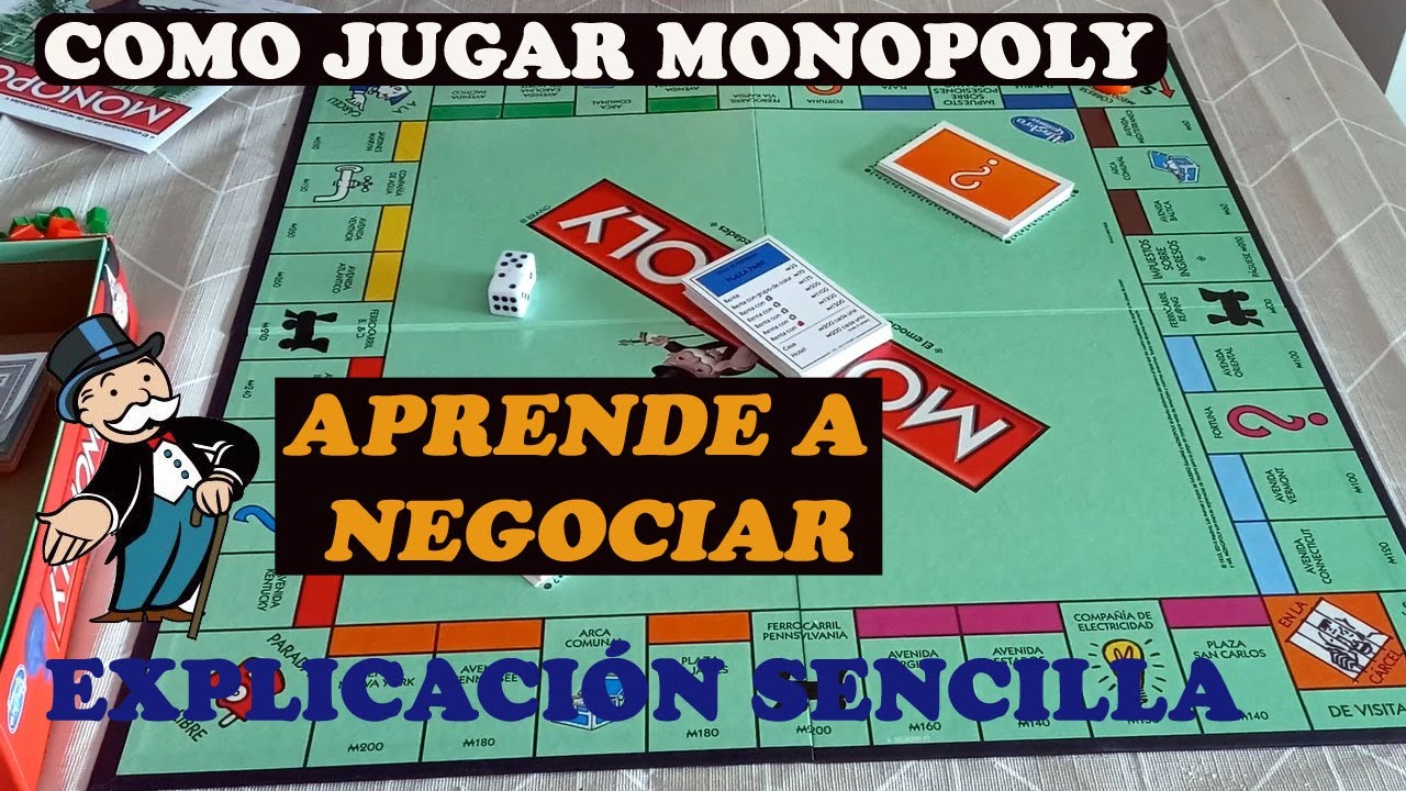 COMO JUGAR MONOPOLIO | COMO JUGAR MONOPOLY - TUTORIAL MONOPOLIO VERSIÓN CLÁSICA - EXPLICACIÓN FÁCIL