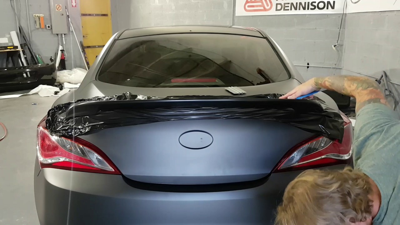 How to vinyl wrap a rear spoiler. Wrapping a rear spoiler by @ckwraps
