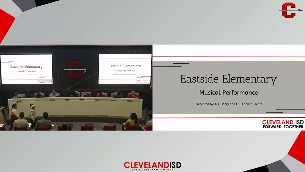 Cleveland ISD Board of Trustees Regular Board Meeting Dec15 2025