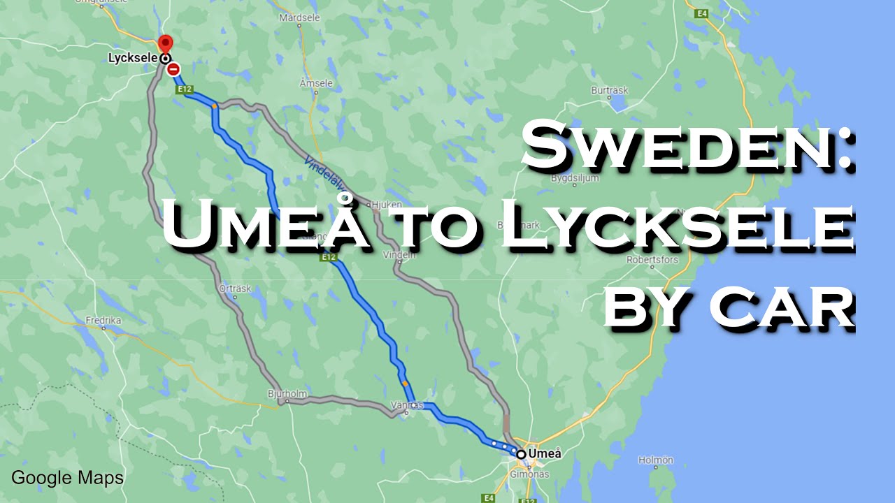 Sweden: Umeå to Lycksele by car [Insta360 One R]