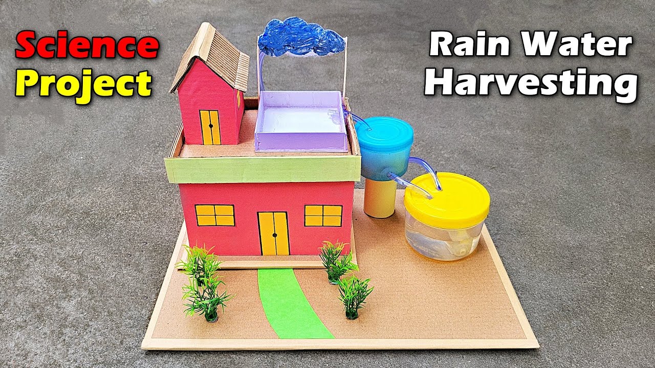 Rain water harvesting science project working model | Science exhibition project | 2025