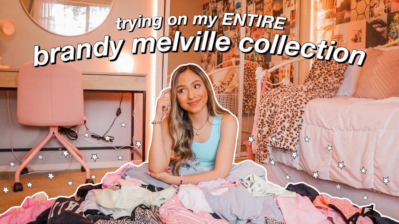 trying on my ENTIRE brandy melville collection (this took 3 hours)
