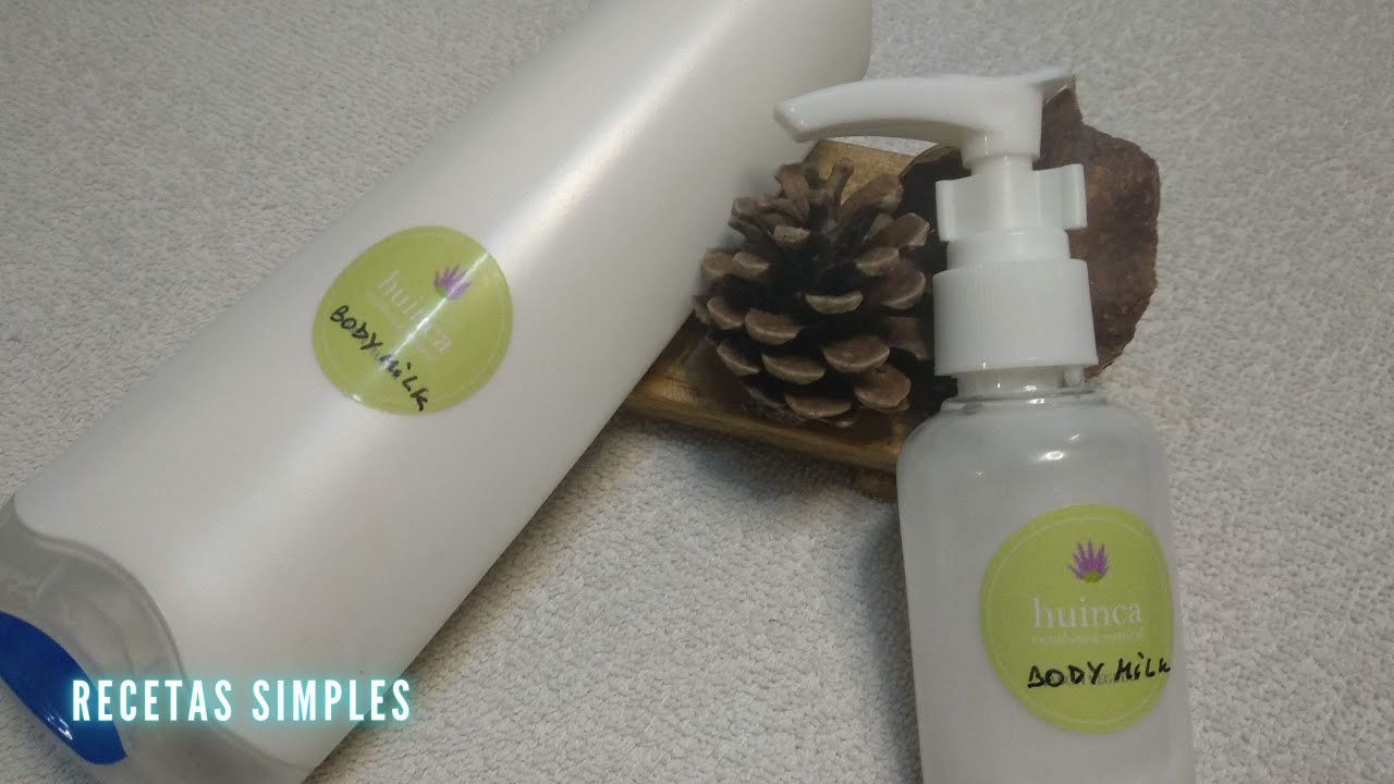 Leche hidratante corporal // Recetas Simples//Cosmetica Natural