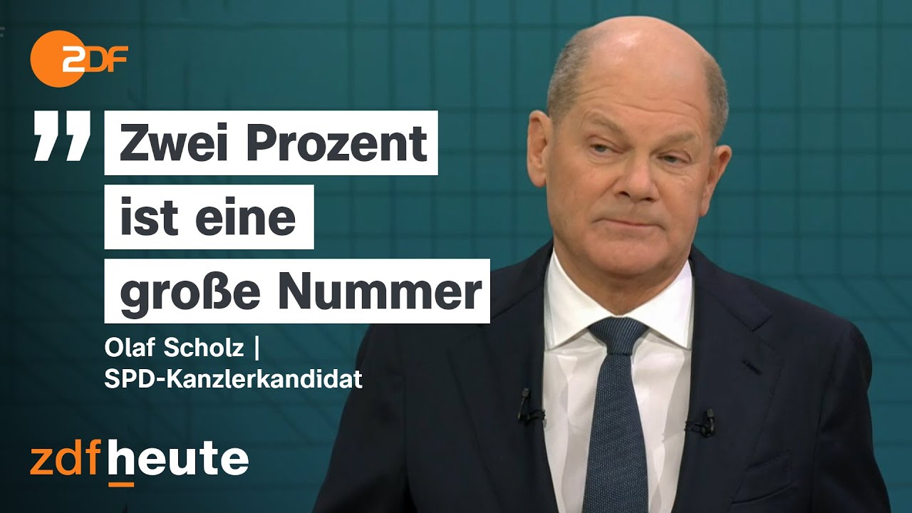 TV-Duell: Scholz und Merz &uuml;ber Bundeswehr, Verteidigung und Schuldenbremse