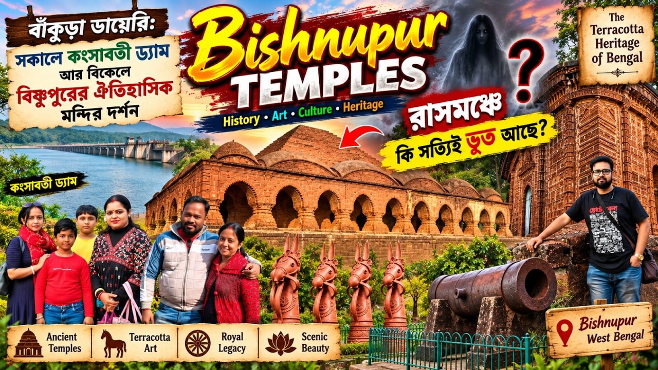 বাঁকুড়া ডায়েরি : মুকুটমণিপুরের প্রকৃতি থেকে বিষ্ণুপুরের ইতিহাস - এক রোমাঞ্চকর দিন!