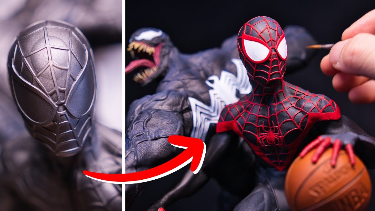 I Made a Custom Spider-Man vs Venom Statue | 3D Printing