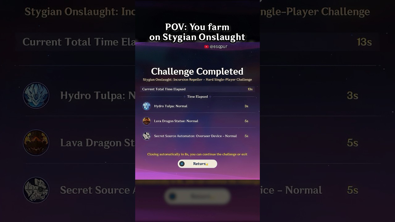 POV: You Farm on Stygian Onslaught