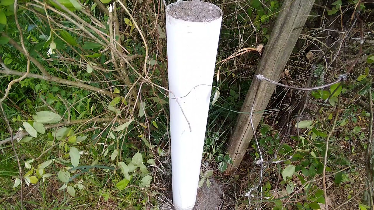 Homemade Cement Boundary markers,