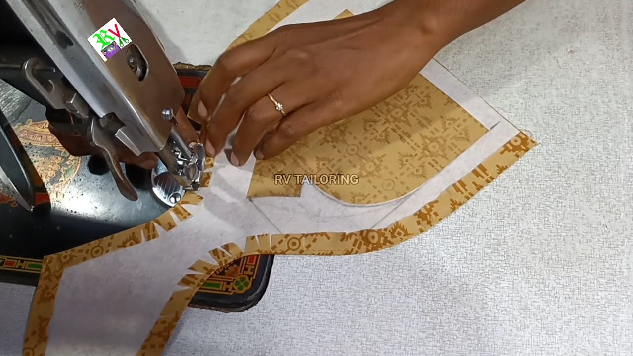 Simple and Easy Chudithar neck design cutting and stitching|| kurti neck design